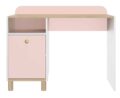 Bureau Romy - Wit / Rose / Eikenblond - Met 1 deur