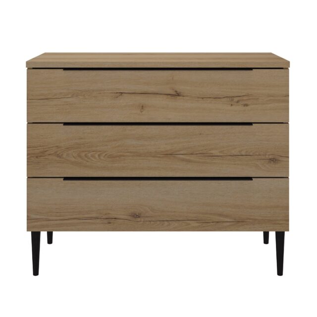 Ladekast Lucian 8211 Helvezia Eik 8211 Met 3 Lades