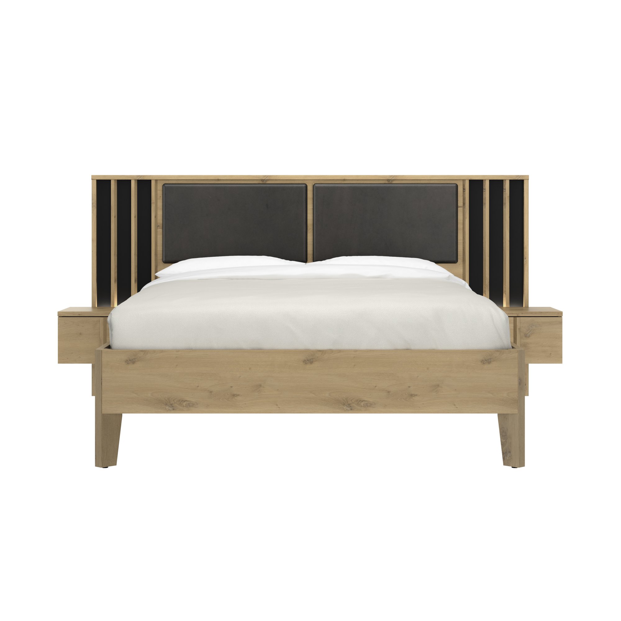 Bed Nachtkastjes Lambrisering