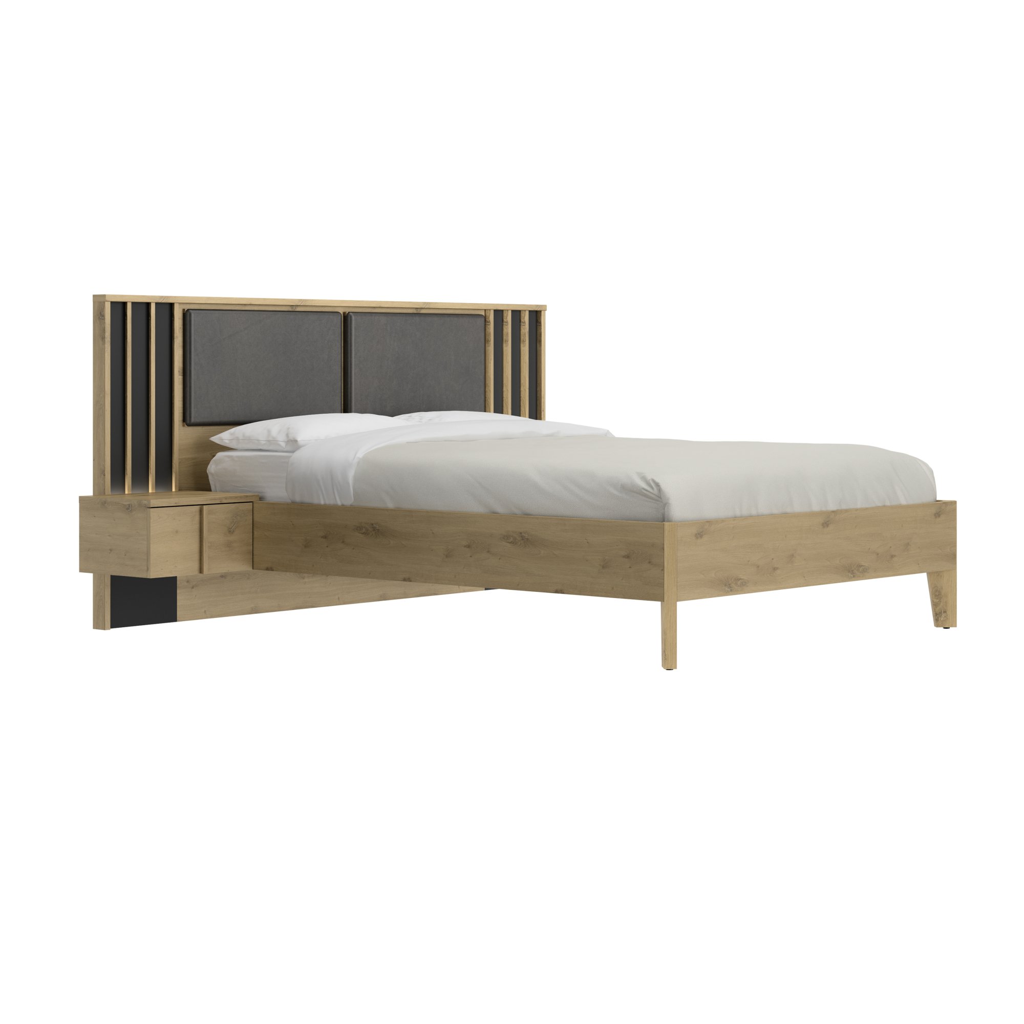 Bed Nachtkastjes Lambrisering