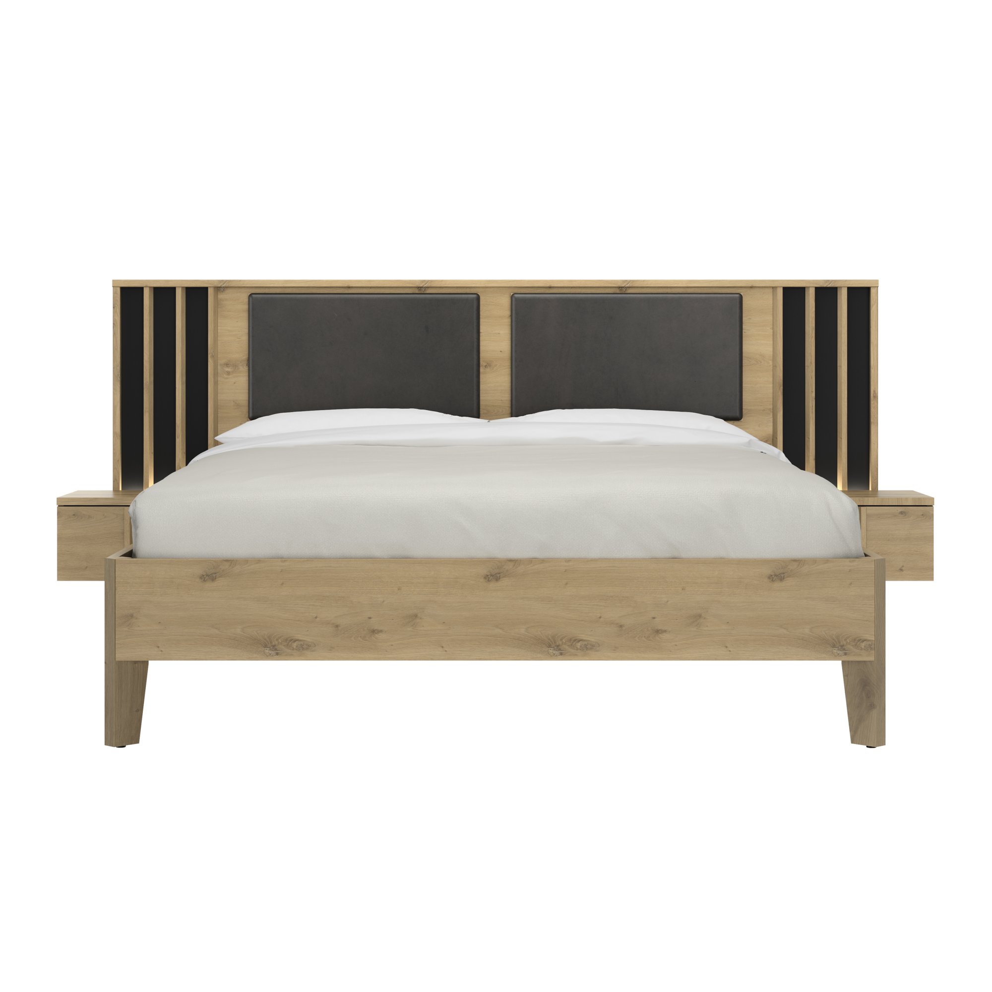 Bed Nachtkastjes Lambrisering