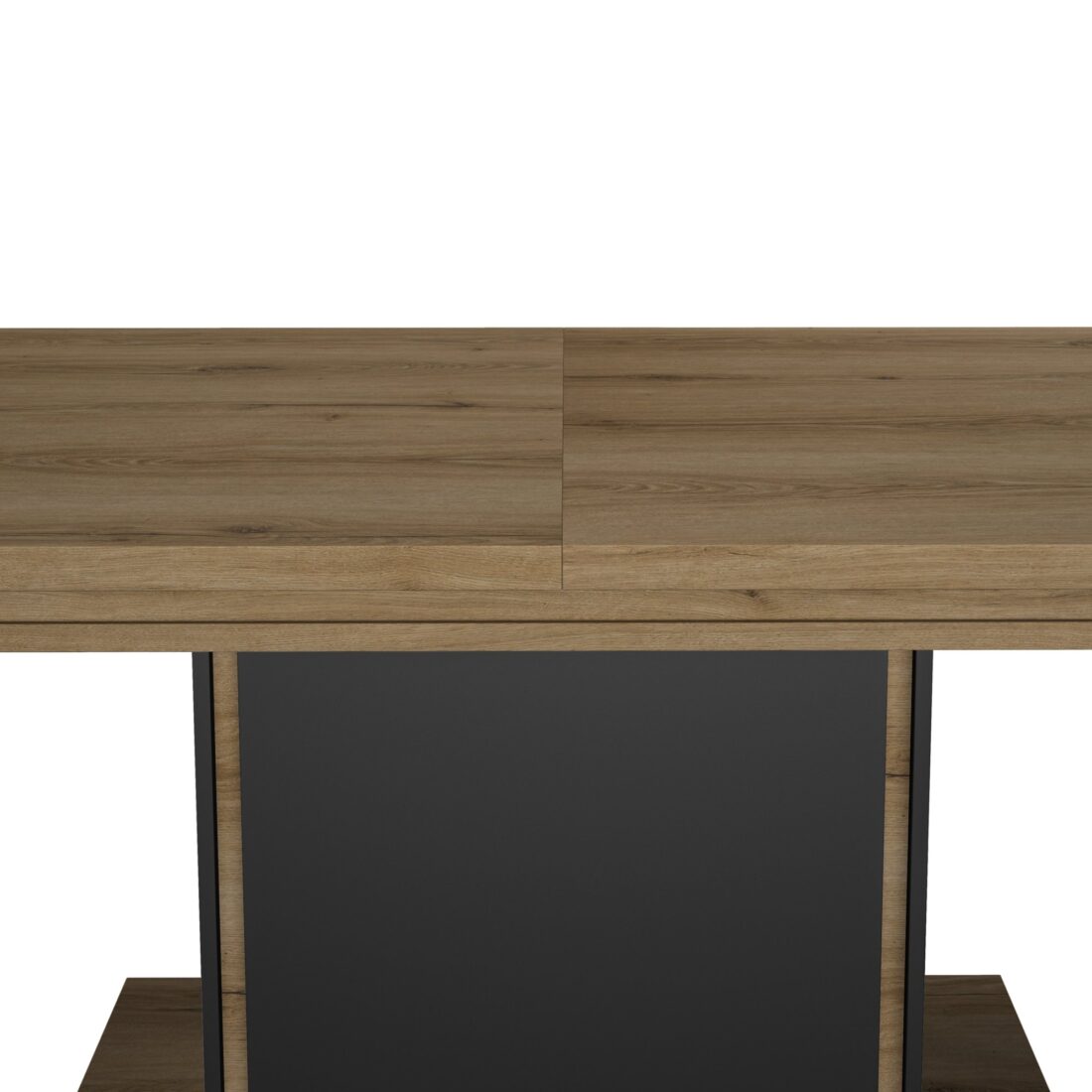 Eetkamertafel Otello 8211 Eken Melamine Matzwart 8211 Uitschuifblad 8211 190 Cm Eetkamertafel Otello 8211 Eken Melamine Matzwart 8211 Uitschuifblad 8211 190 Cm