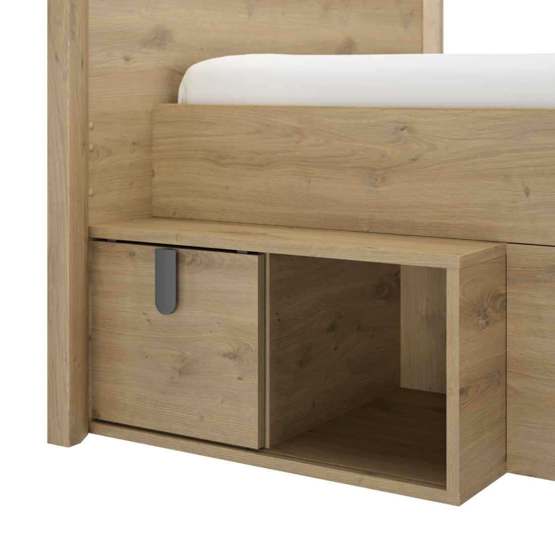 Ledikant Lugano 8211 Artisan Eiken 8211 90 215 200 Cm