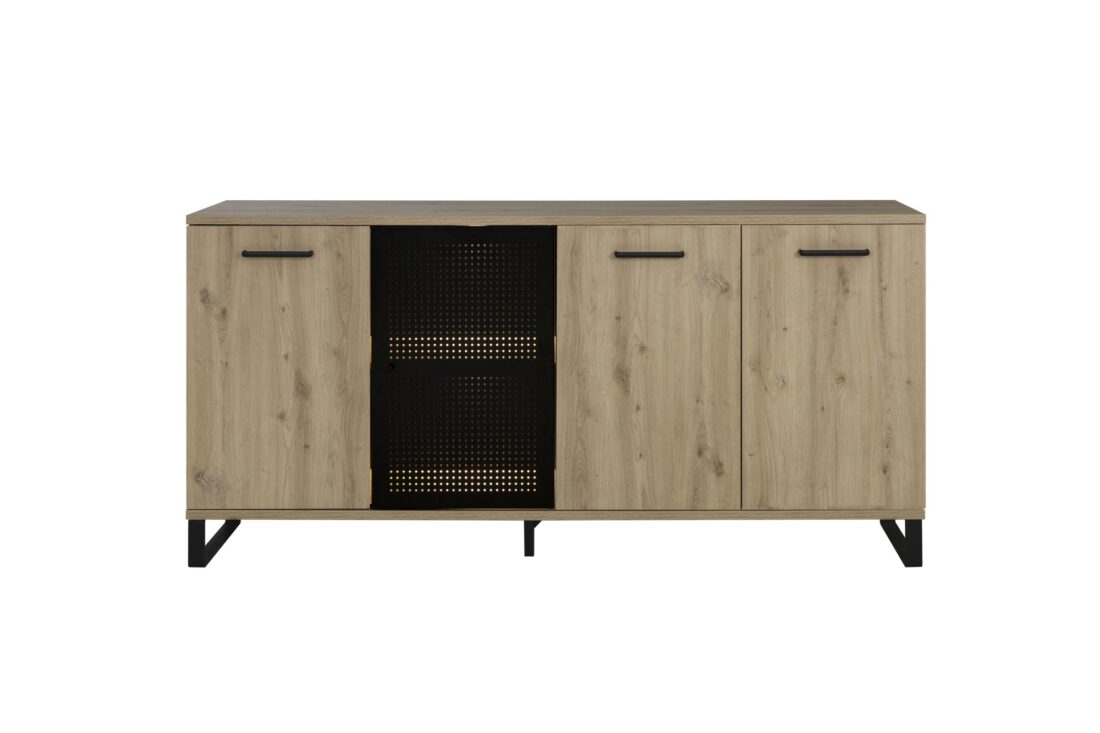 Dressoir Artisan 8211 Eiken Artisan Zwart 8211 4 Deuren Dressoir Artisan 8211 Eiken Artisan Zwart 8211 4 Deuren