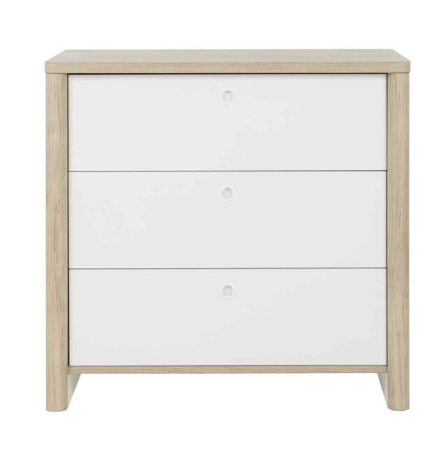 Ladekast Matis 8211 Kastanje Wit Mdf 8211 Met 3 Lades