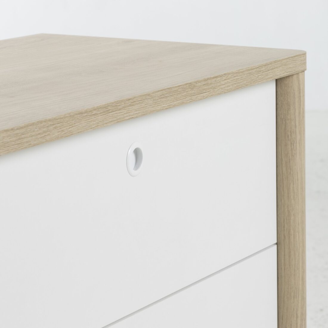 Ladekast Matis 8211 Kastanje Wit Mdf 8211 Met 3 Lades