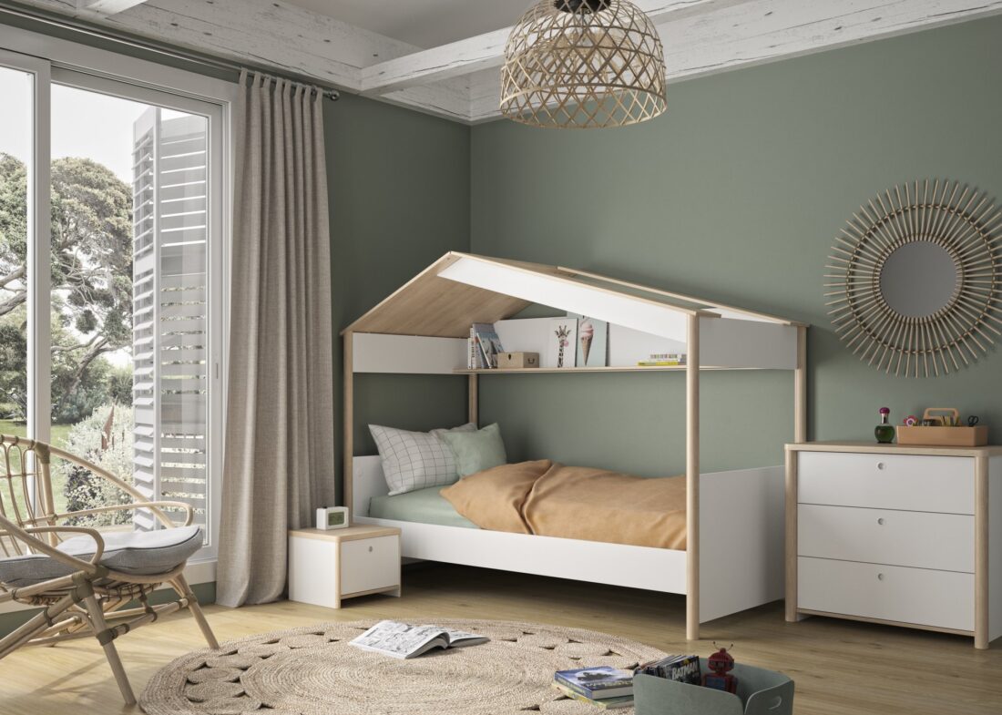 Ladekast Matis 8211 Kastanje Wit Mdf 8211 Met 3 Lades