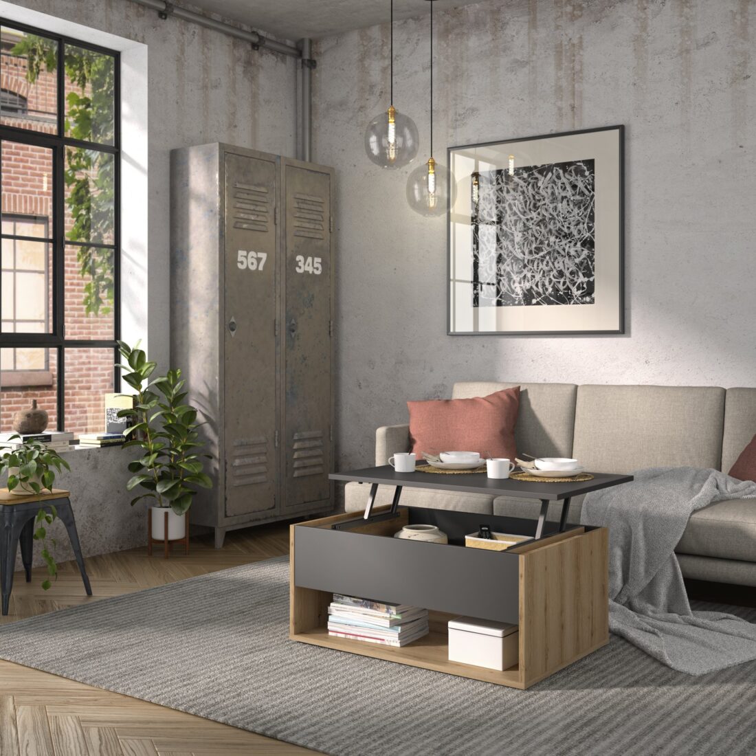 Salontafel Urban 8211 Chene Helvezia 8211 90 215 60 Cm