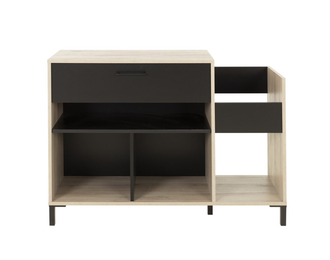 Opbergkast Chicago 8211 Licht Eiken Zwart