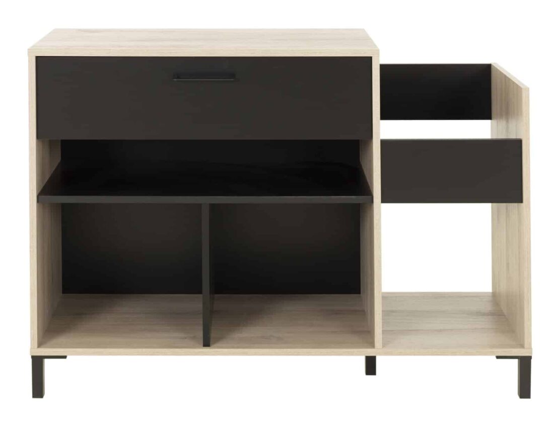 Opbergkast Chicago 8211 Licht Eiken Zwart