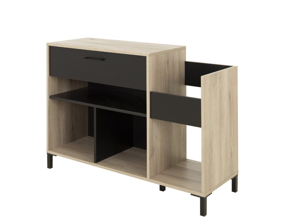 Opbergkast Chicago 8211 Licht Eiken Zwart