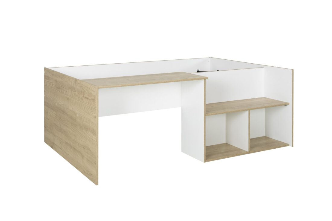 Ledikant Oscar 8211 Licht Eik Wit 8211 90 215 190 Cm Ledikant Oscar 8211 Licht Eik Wit 8211 90 215 190 Cm