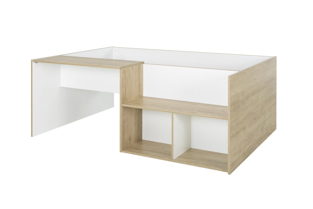 Ledikant Oscar 8211 Licht Eik Wit 8211 90 215 190 Cm Ledikant Oscar 8211 Licht Eik Wit 8211 90 215 190 Cm