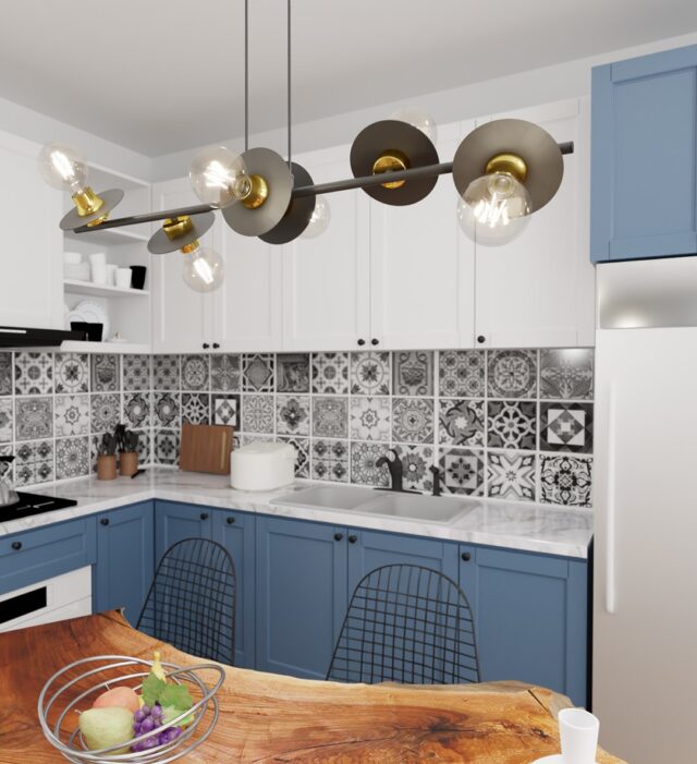 Hanglamp Token 6 8211 Zwart Goud