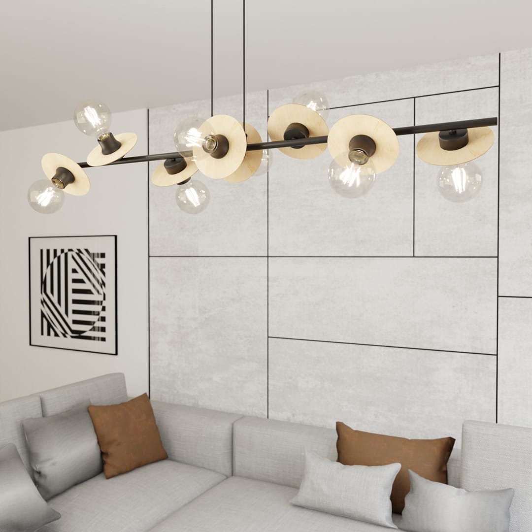 Hanglamp Token 8211 Zwart Metaal Hout