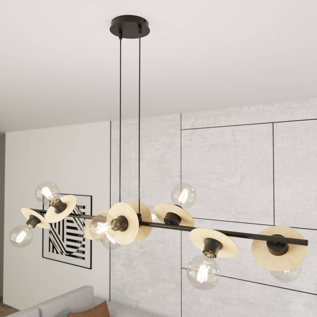 Hanglamp Token 8211 Zwart Metaal Hout