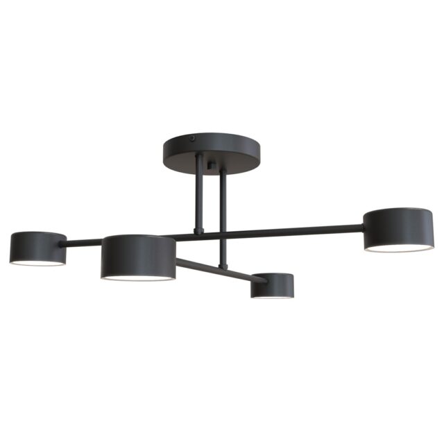 Plafondlamp Halo 8211 Zwart 8211 4 Spots