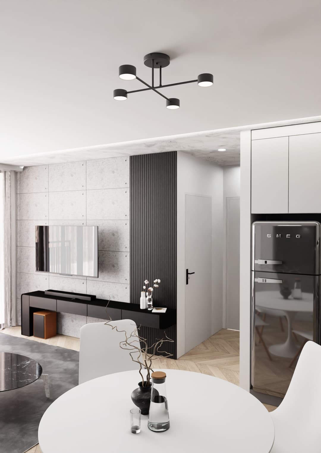 Plafondlamp Halo 8211 Zwart 8211 4 Spots