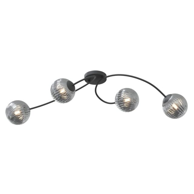 Plafondlamp Vibra 8211 Zwart Grafiet 8211 4 Lamps