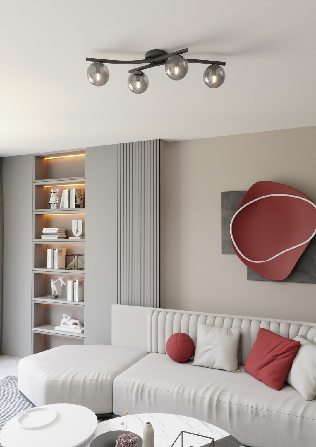 Plafondlamp Opus 8211 Zwart Grafiet