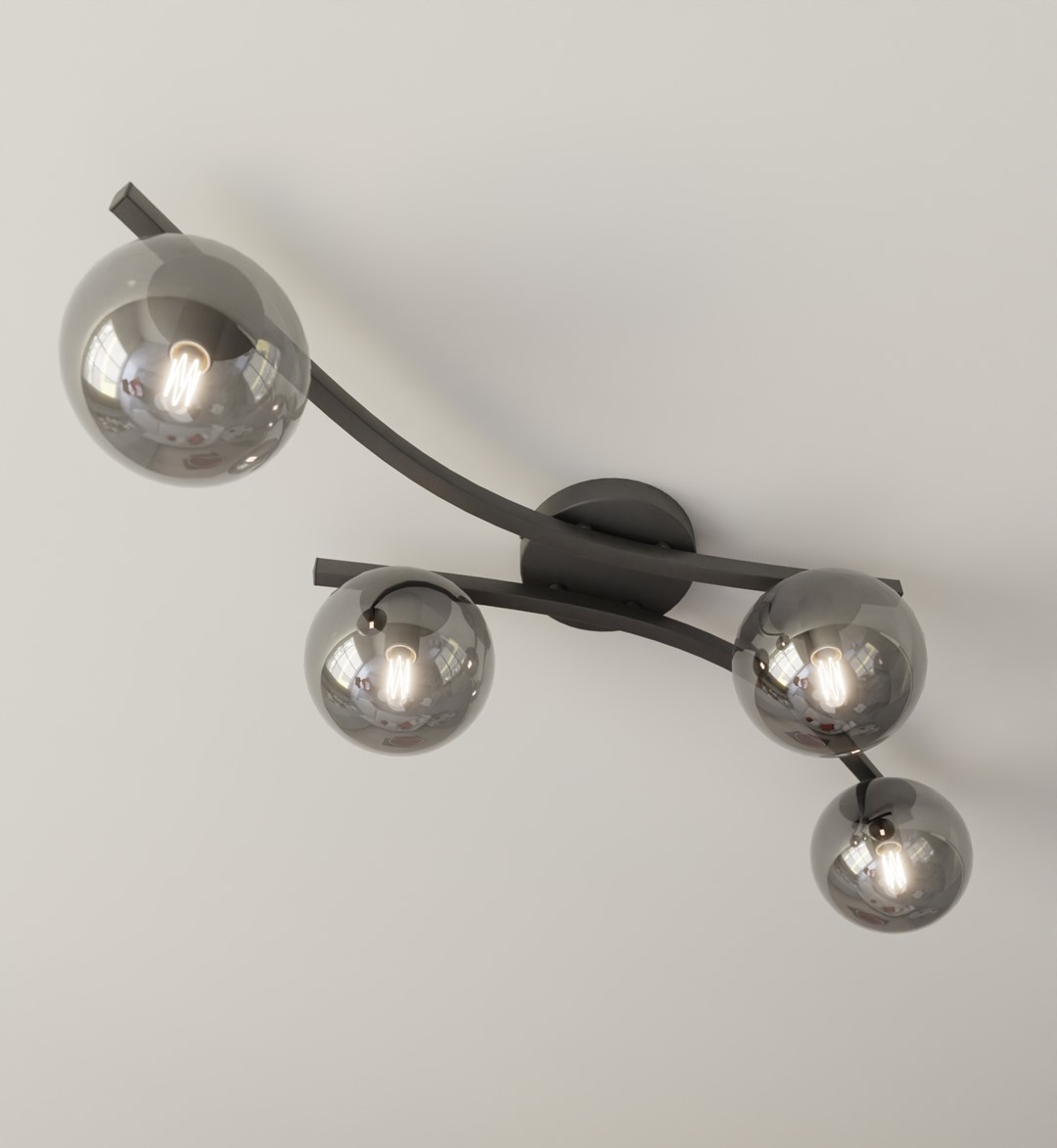 Plafondlamp Opus 8211 Zwart Grafiet