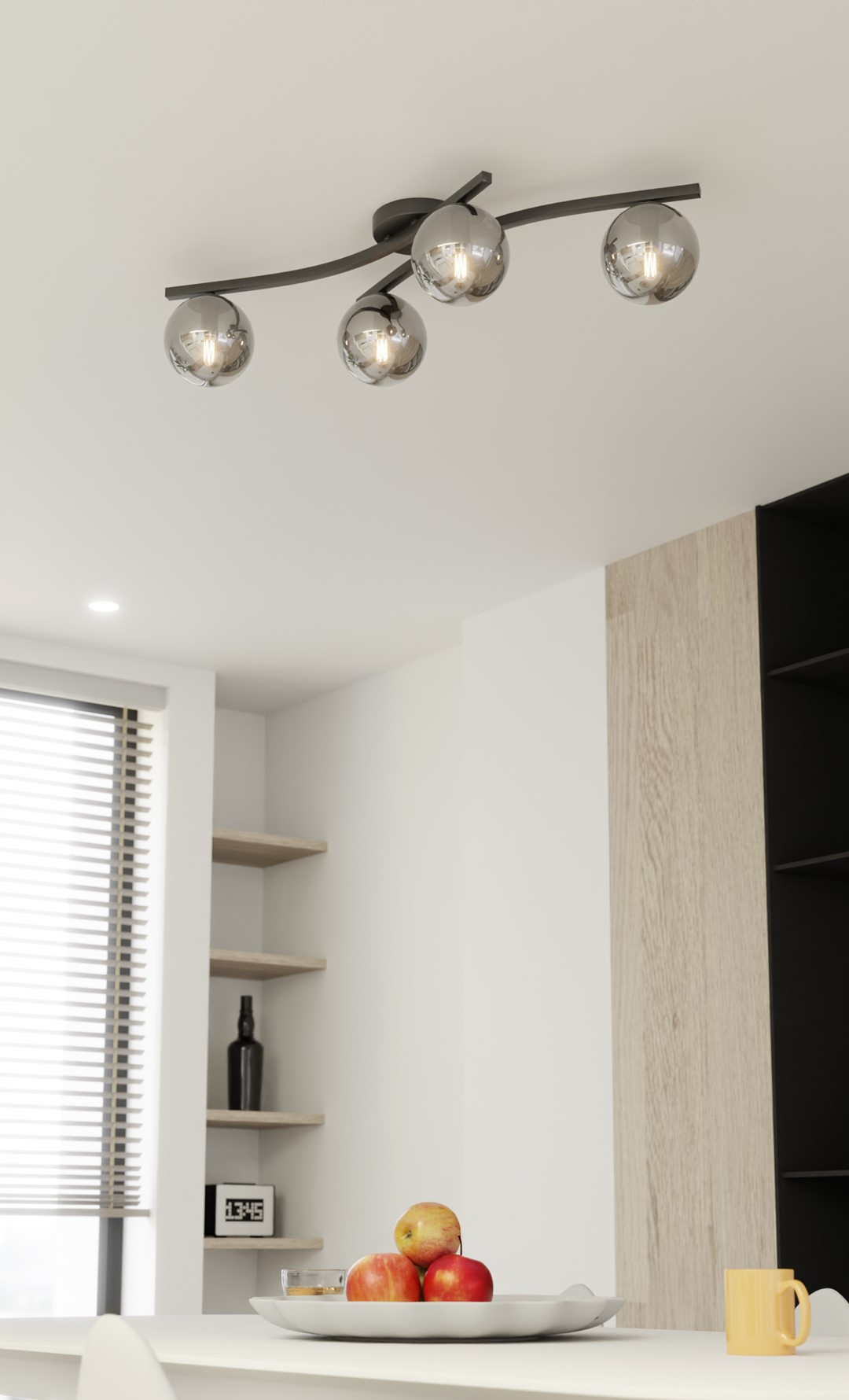 Plafondlamp Opus 8211 Zwart Grafiet