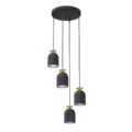 Hanglamp Target - Premium Blauw / Goudkleur - 4 lamps