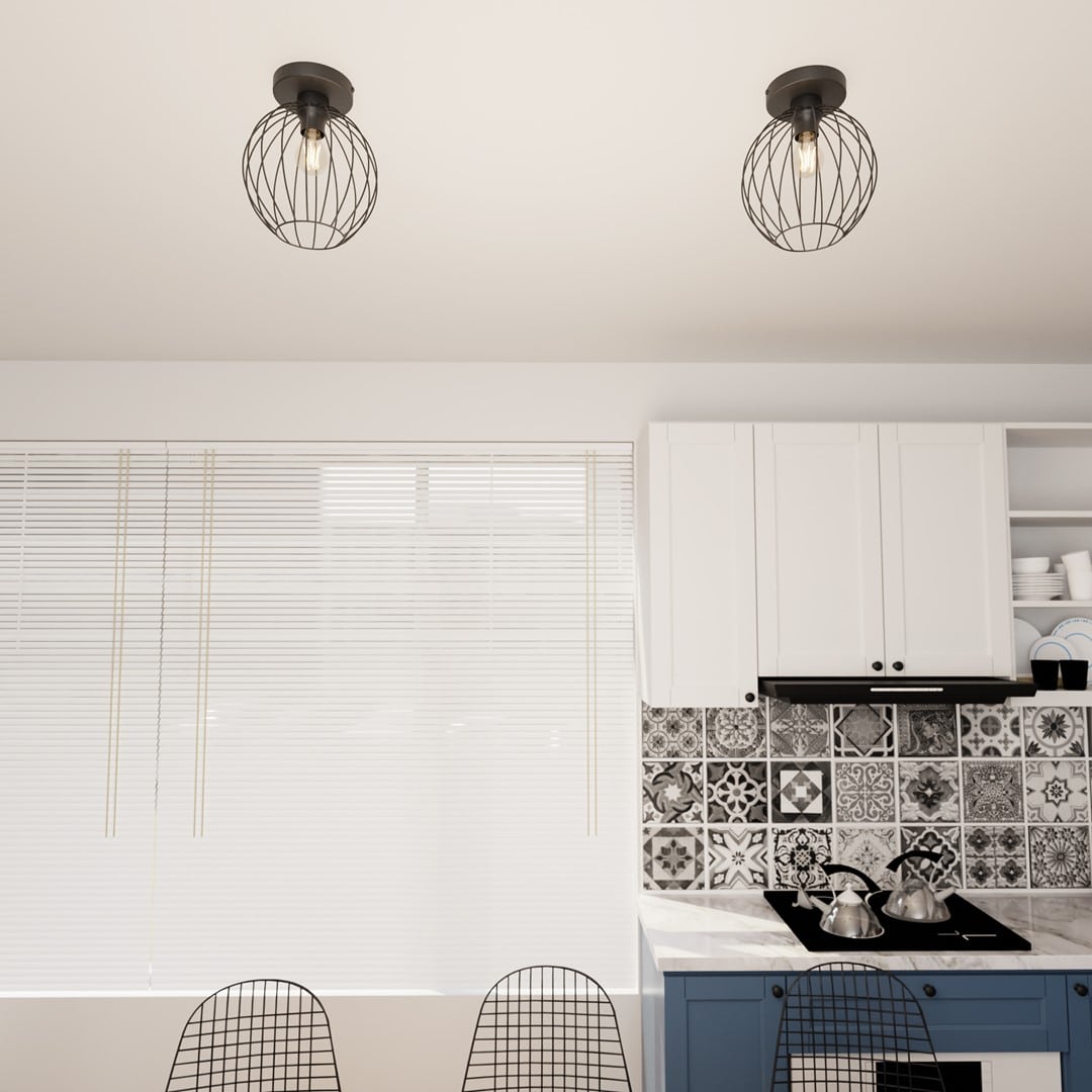 Plafondlamp Nest 8211 Zwart Blauw