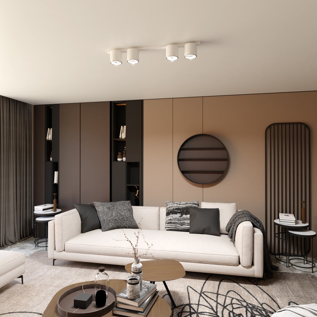 Plafondlamp Nano 8211 Wit 8211 4 Spots Plafondlamp Nano 8211 Wit 8211 4 Spots