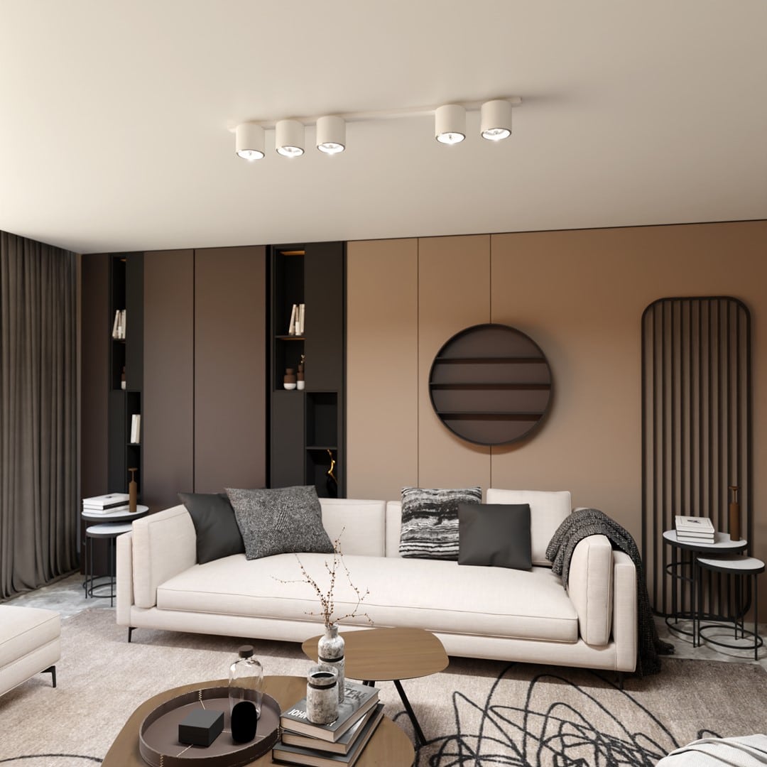 Plafondlamp Nano 8211 Wit 8211 5 Spots Plafondlamp Nano 8211 Wit 8211 5 Spots