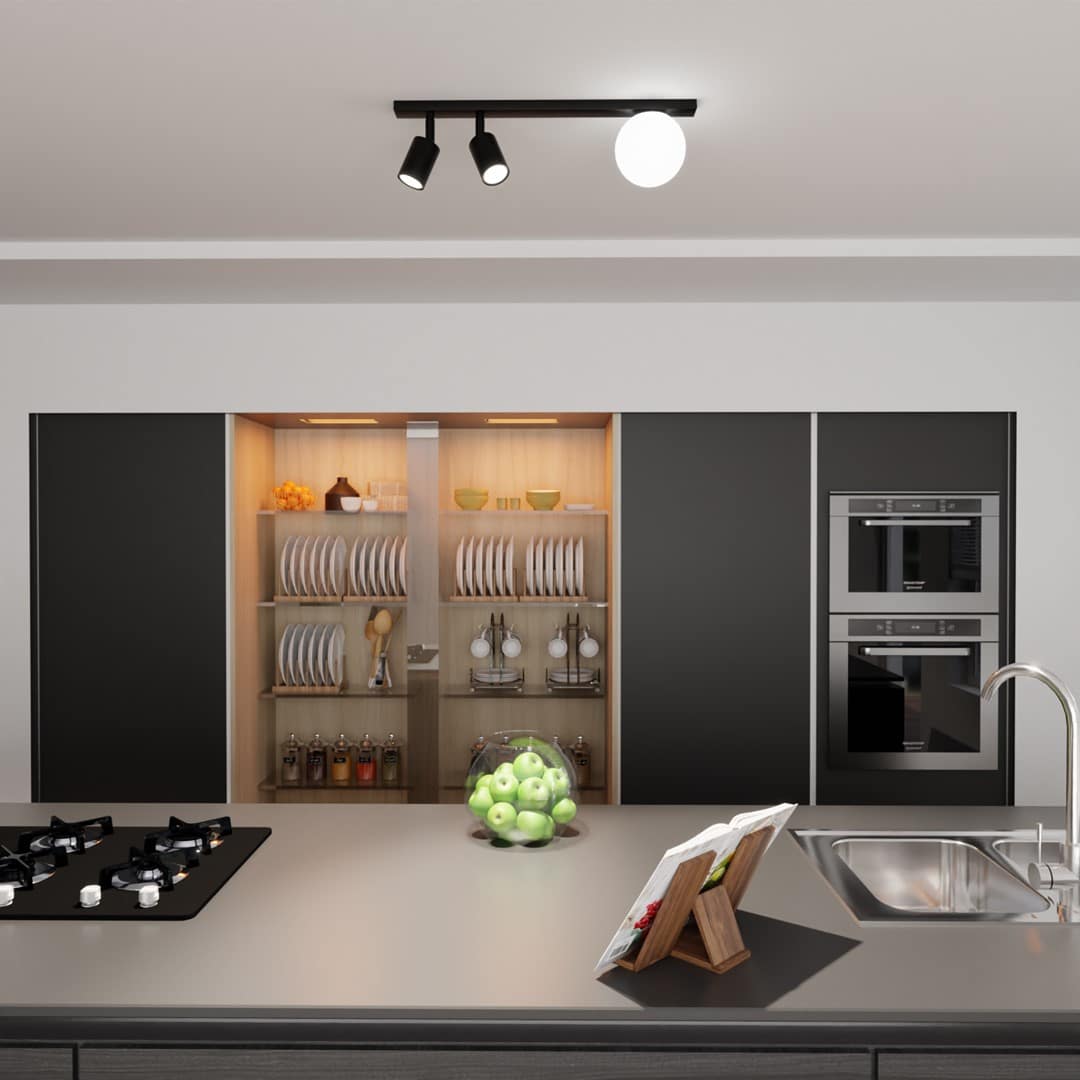 Plafondlamp Baster 8211 Zwart 8211 2 Spots En Wit Glazen Kap Plafondlamp Baster 8211 Zwart 8211 2 Spots En Wit Glazen Kap