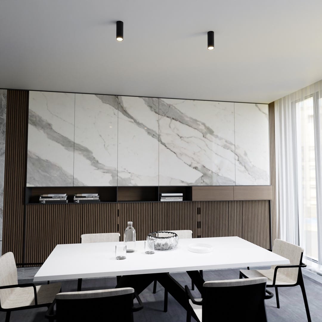 Plafondlamp Tecno 8211 Zwart 8211 S 8211 Spot Plafondlamp Tecno 8211 Zwart 8211 S 8211 Spot