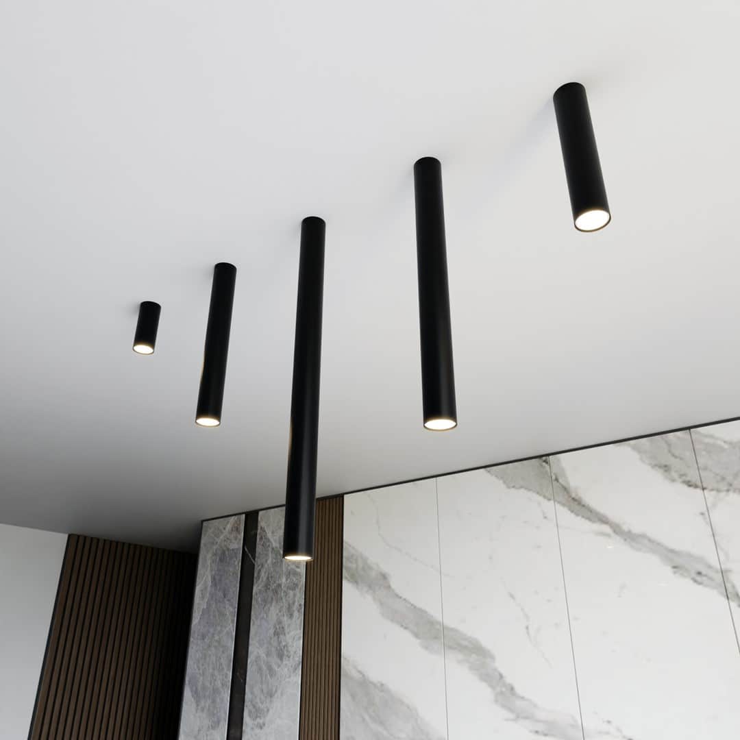 Plafondlamp Tecno 8211 Zwart 8211 S 8211 Spot Plafondlamp Tecno 8211 Zwart 8211 S 8211 Spot