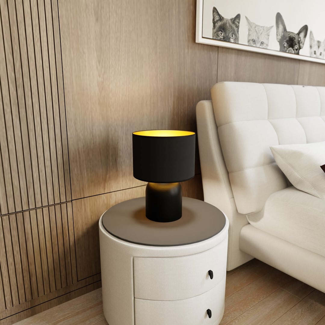 Tafellamp Aspen 8211 Zwart Goudkleur