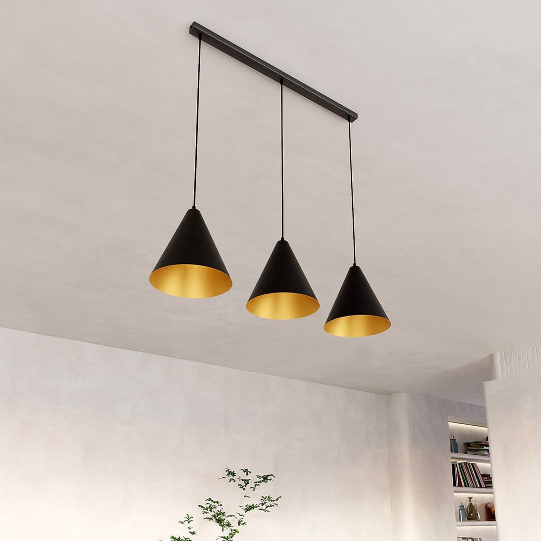 Hanglamp Rebel 8211 Zwart Goudkleur