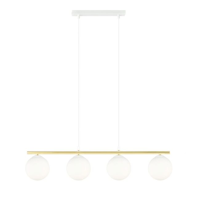 Hanglamp Allora 8211 Wit Opaal Goudkleur