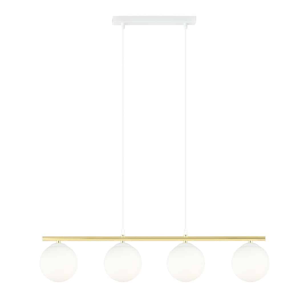 Hanglamp Allora 8211 Wit Opaal Goudkleur
