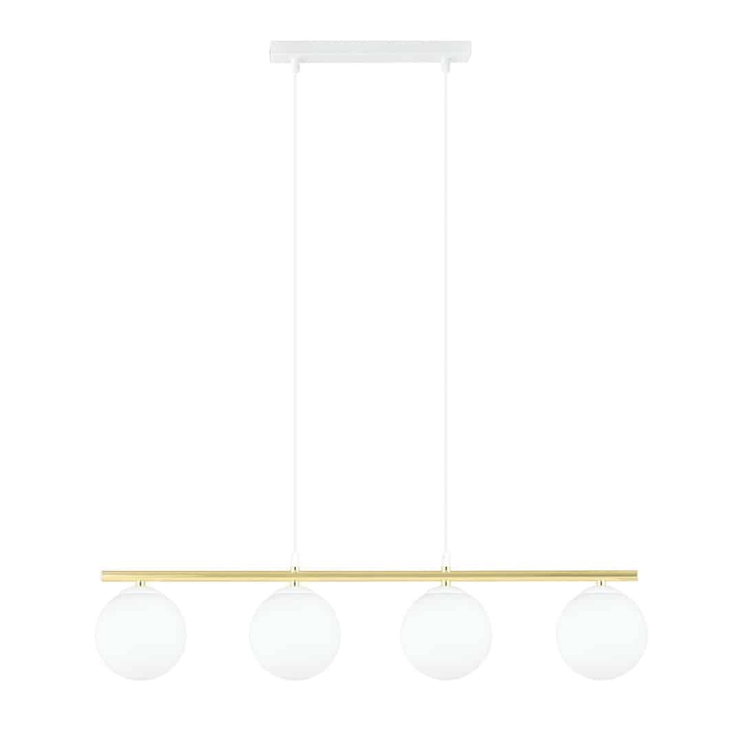 Hanglamp Allora 8211 Wit Opaal Goudkleur