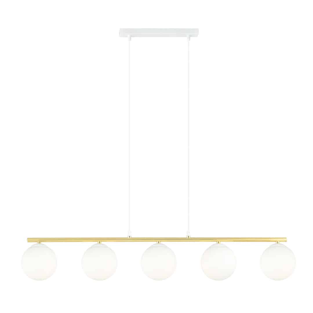 Hanglamp Allora 8211 Wit Opaal Goudkleur
