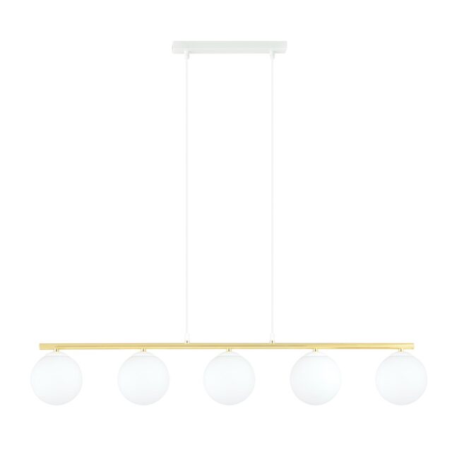 Hanglamp Allora 8211 Wit Opaal Goudkleur