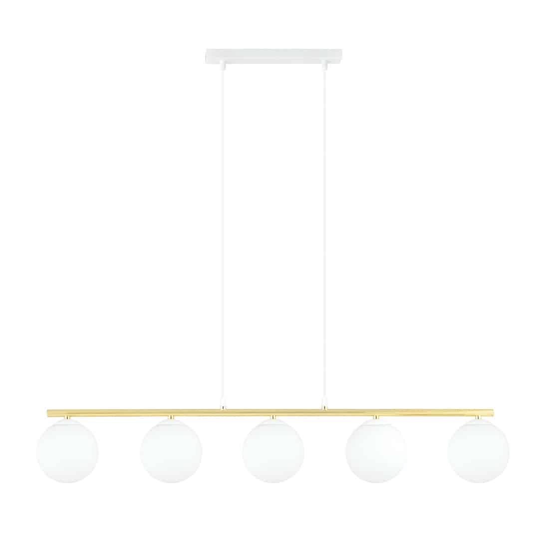 Hanglamp Allora 8211 Wit Opaal Goudkleur