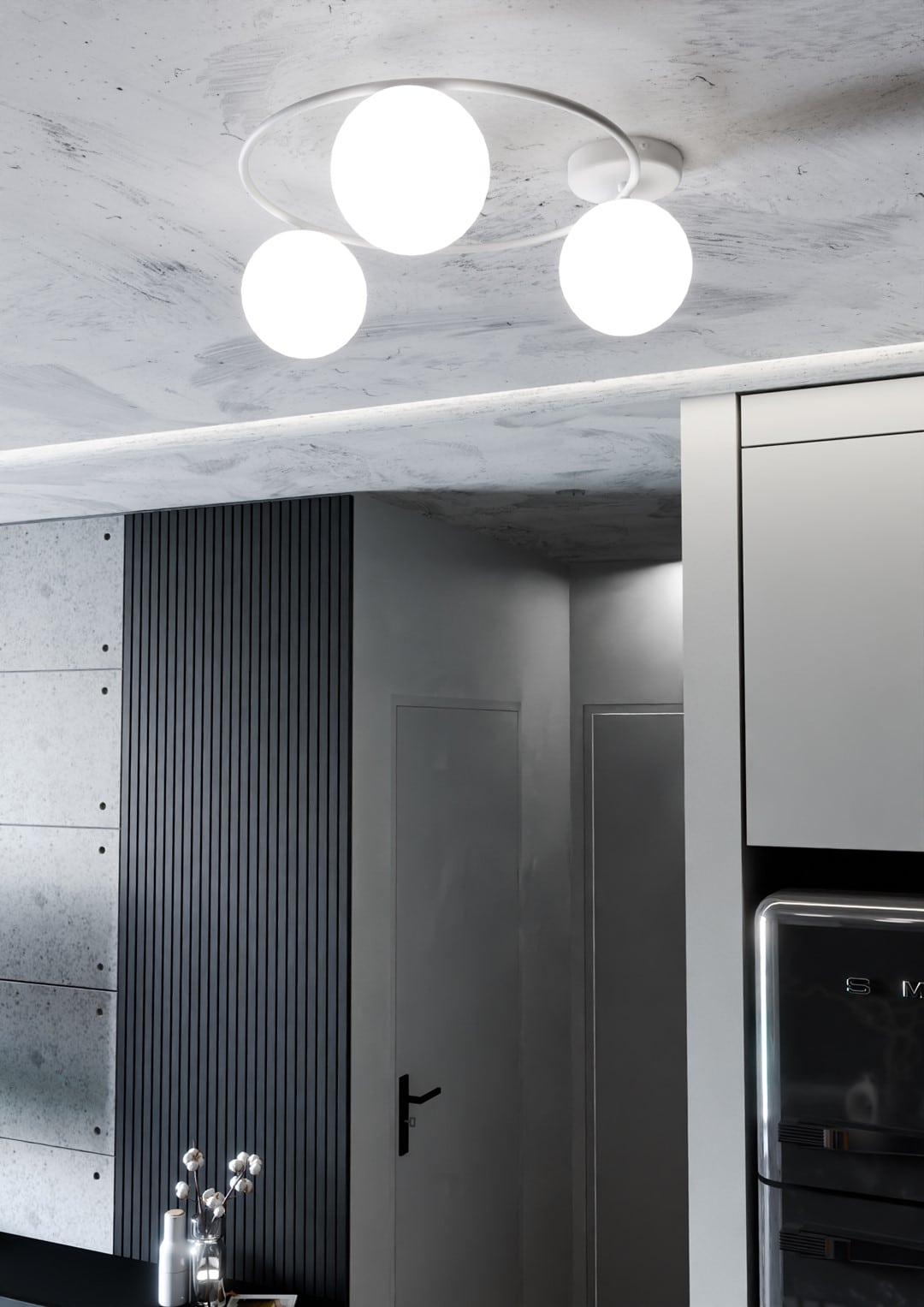 Plafondlamp Sopra 8211 Wit Opaal Glas Plafondlamp Sopra 8211 Wit Opaal Glas