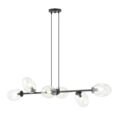 Hanglamp Pandora - Zwart transparant glas