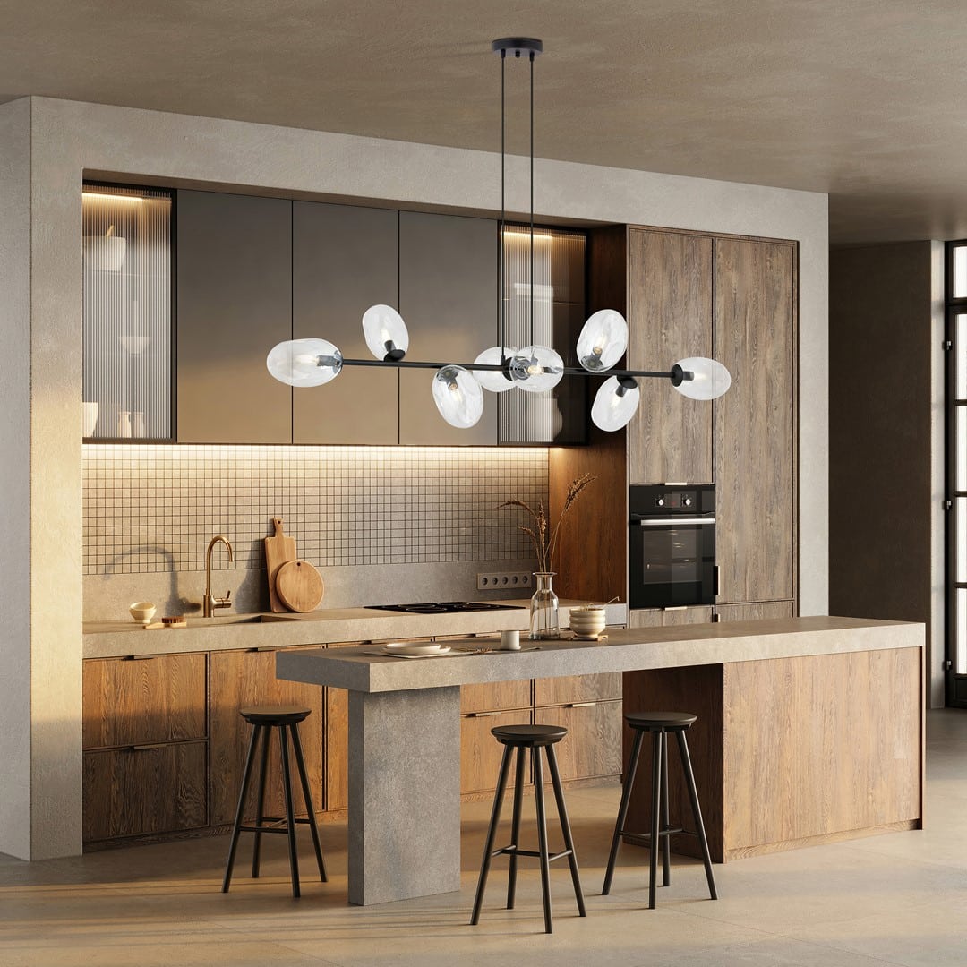 Hanglamp Pandora 8211 Blauw Transparant Glas