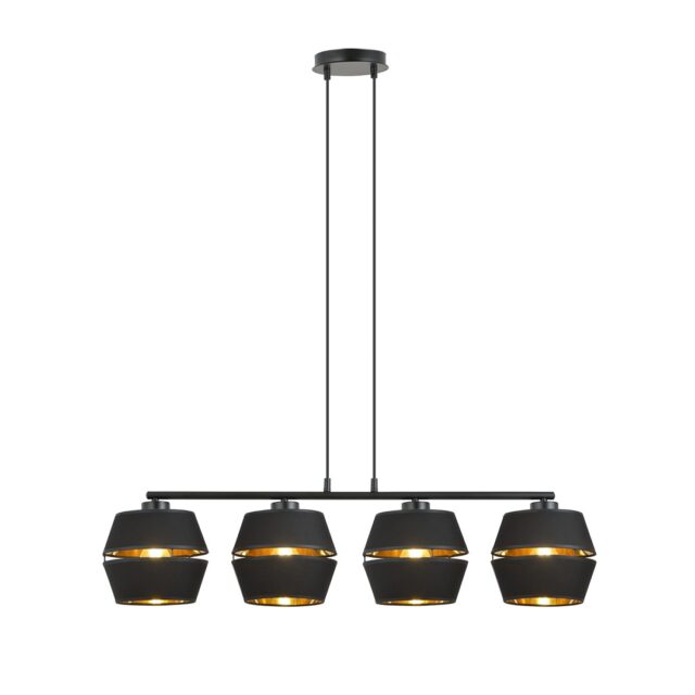 Hanglamp Piano 8211 Zwart Goudkleur