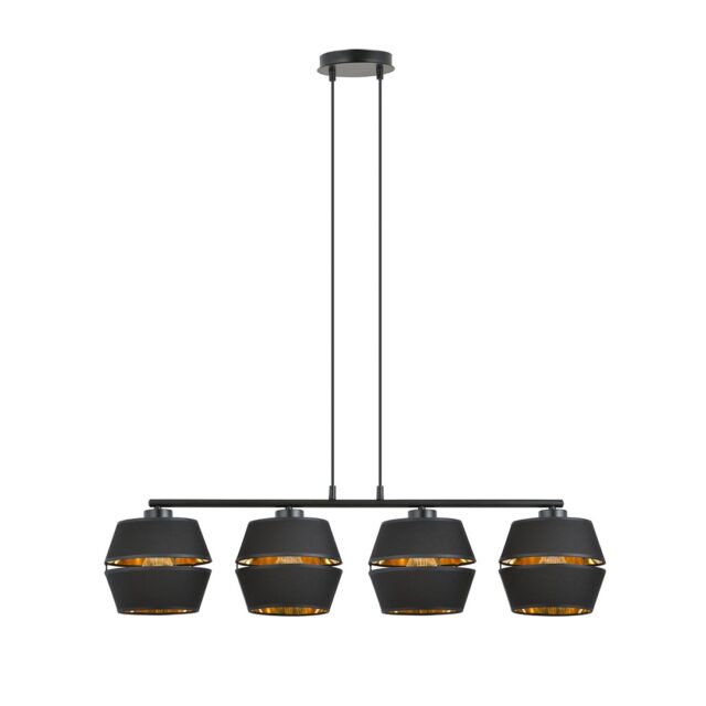 Hanglamp Piano 8211 Zwart Goudkleur