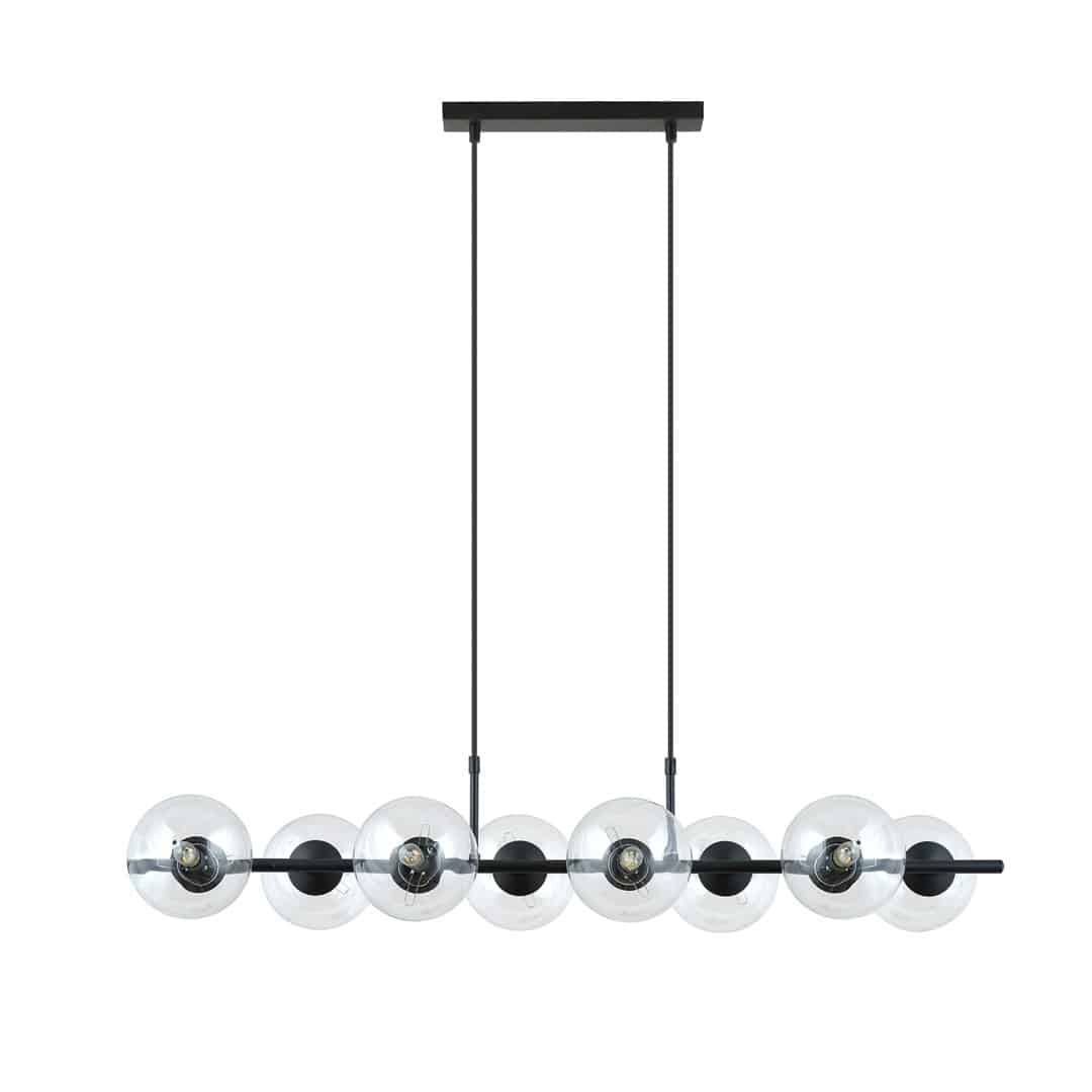Hanglamp Rory 8211 Transparant Glas 8211 8 Lamps
