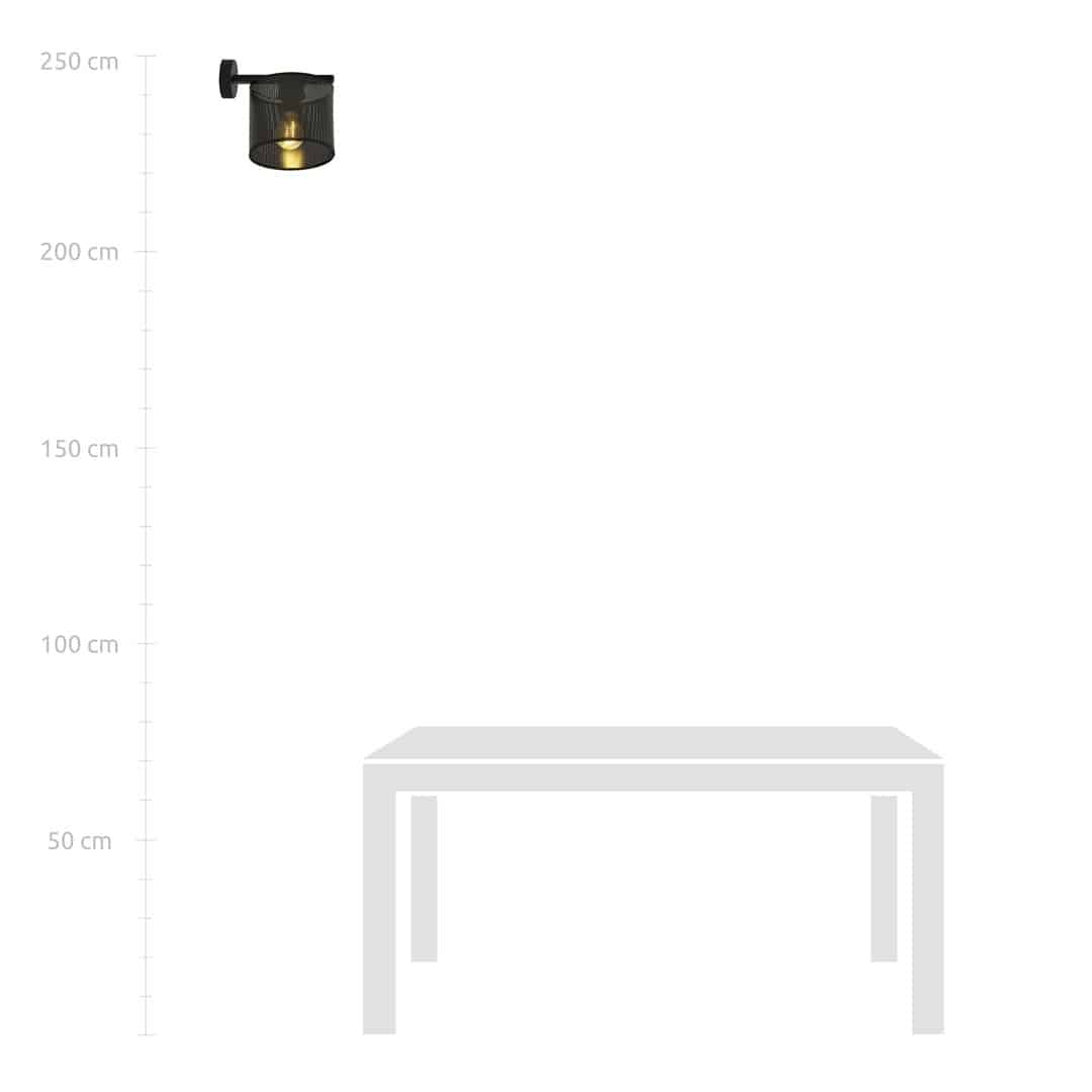 Wandlamp Jordan 8211 Zwart Wandlamp Jordan 8211 Zwart