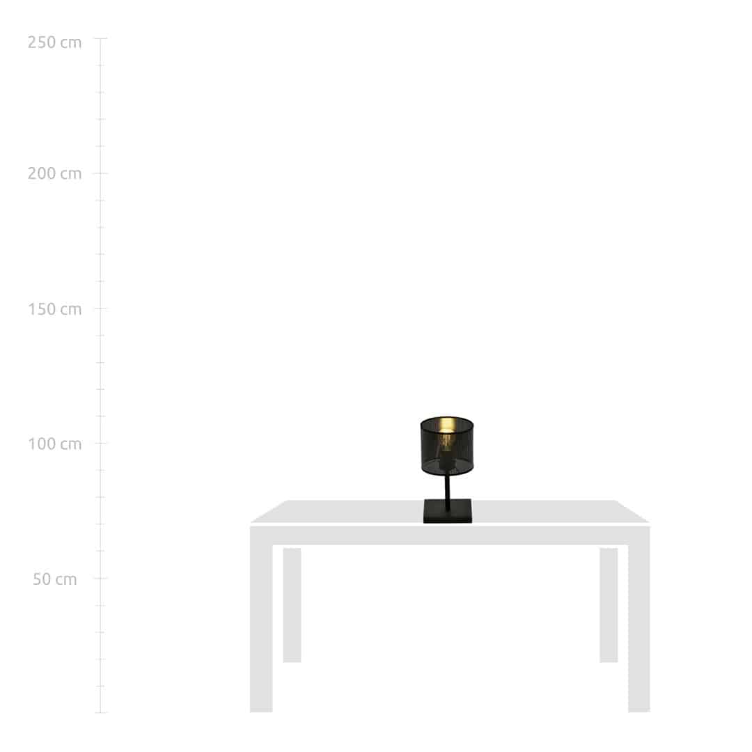 Tafellamp Jordan 8211 Zwart 8211 Stoffen Kap