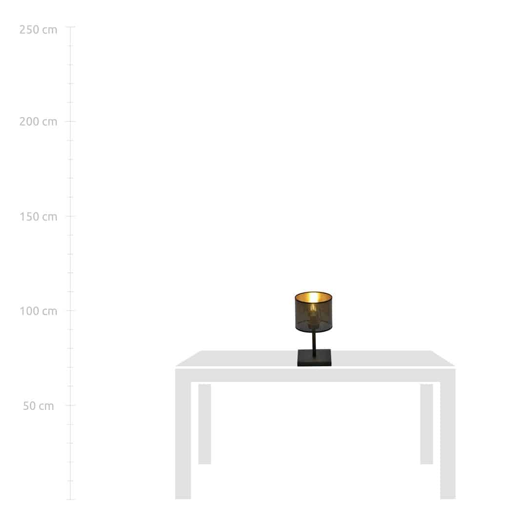 Tafellamp Jordan 8211 Zwart Goudkleur